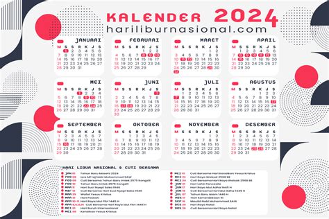 hari libur nasional kalender 2024